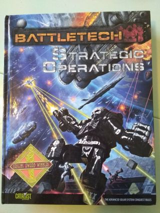 Battletech: Strategic Operations 35004,  Catalyst Game Labs Rare Oop Bt Rulebook