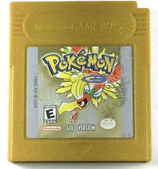 (g640) Rare & Authentic Vintage Nintendo Game Boy Color Gbc Pokemon Gold Version
