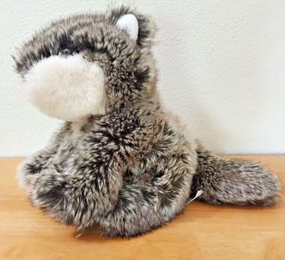 Reserved Pottery Barn Kids Faux Fur Gray Wolf Plush 9 " Discontinued Rare