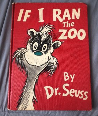 If I Ran The Zoo First Edition Early Printing Dr.  Seuss 1950 Rare Book