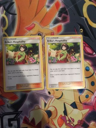 Pokemon Cards Team Up - 2x Erika 