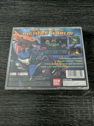 Digimon World 2 PlayStation 1 PS1 Complete Case CIB Black Label RARE 2