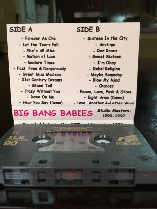Big Bang Babies - Ultra Rare 24 Track Demo Tape 4