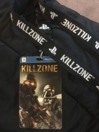 Rare 2004 Sony Ps - 2 Killzone Lanyard With Badge