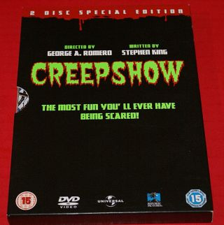 Creepshow 2 Disc Dvd Special Very Rare Pal Region2 Uk Stephen King George Romero