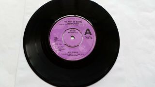 Deep Purple»you Keep On Moving«1975 Ex U.  K Promo/demo 7 " Single Rare