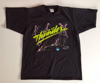Rare Vintage 1990 Days Of Thunder Paramount Pictures Movie Large T Shirt Usa