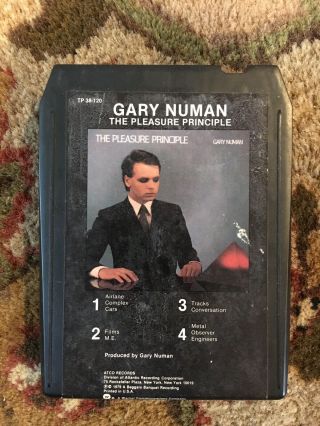 Gary Numan The Pleasure Principle Rare Tp 38 - 120 Atco Records 8 Track Tape