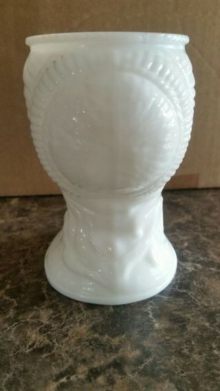 Vintage Rare White Milk Glass Grecian Girl/Lady Head Vase. 4