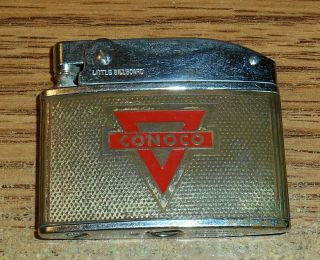 VINTAGE CONOCO HOTTEST BRAND GOING FLAT ADVERTISING LIGHTER/RARE 2