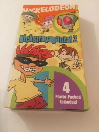 Nickelodeon Nickstravaganza 2 Vhs Rare 4 Episodes Animated