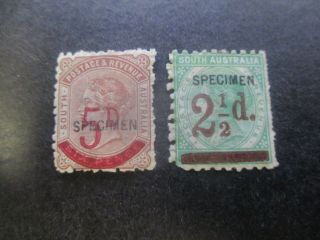 Nsw Stamps: Overprint Specimen Pair Rare - Seldom Seen (g51)