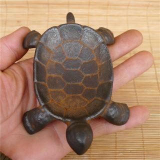 Rare Old Iron INK STONE in Tortoise Shaped Chinese ink stone“老铁乌龟砚台” 2