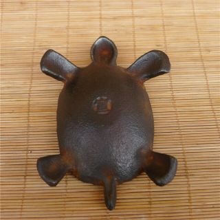 Rare Old Iron INK STONE in Tortoise Shaped Chinese ink stone“老铁乌龟砚台” 7