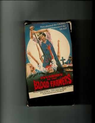Invasion Of The Blood Farmers Vhs Rare Horror Horizon