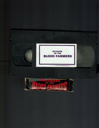Invasion Of The Blood Farmers VHS Rare Horror Horizon 3