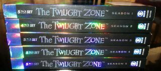 The Twilight Zone Season 1 2 3 4 5 Complete Series Blu - Ray With Slipcovers Rare