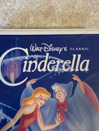 Walt Disney Cinderella VHS (1988) Black Diamond Classic Clamshell Case Rare 2