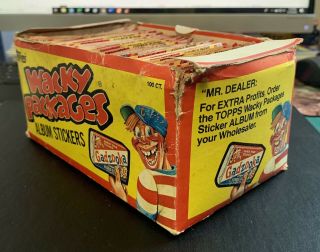 1982 Rare Topps Wacky Packages Full Box With 100 Packs