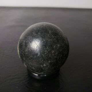 Antique Pool / Billiards Number 8 Clay Ball Rare 2