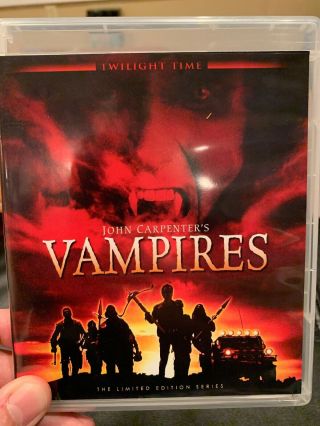 John Carpenter’s Vampires (blu - Ray) Oop Rare Twilight Time James Wood - Like