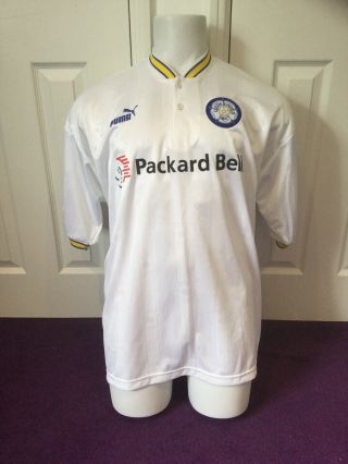 Leeds United Match Worn Player Issue Vintage Shirt Rare Brolin Sweden