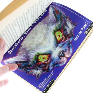 Vtg Goosebumps Werewolf Skin Mask Insert Book Rl Stine Rare 90s 60