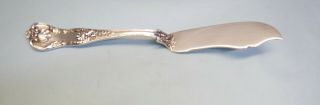 Queens Sterling Silver Master Butter Knife - Rare/so Ornate 1895 Gorham Finest