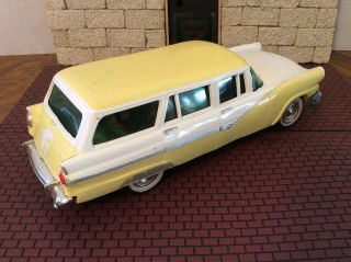 RARE 1956 FORD COUNTRY SEDAN TWO - TONE YELLOW/WHITE GREEN TINT WINDOWS PROMO CAR 5