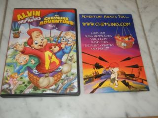 Alvin And The Chipmunks - The Chipmunk Adventure Dvd & Cd 2008 Rare Oop