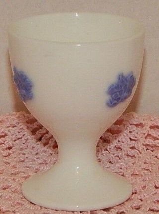 Rare Antique Adderley Chelsea Blue Grape Thistle In Relief Egg Cup England