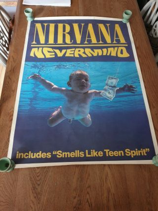 Nirvana Nevermind Rare Vintage Music Poster 61cm X 86cm,  Kurt Cobain 1991