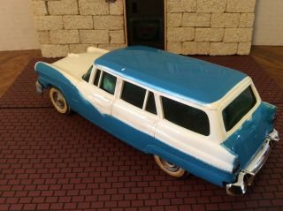 RARE 1956 FORD COUNTRY SEDAN TWO - TONE BLUEWHITE GREEN TINT WINDOWS PROMO CAR 2