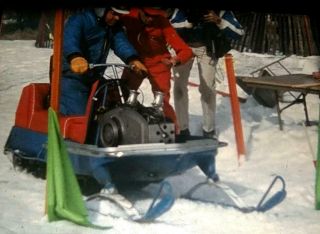 16mm Home Movies: Snowmobile Fun In Kodachrome - Great Stock Footage - Rare