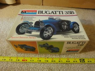 Rare Vintage Monogram 1/24 Scale,  Bugatti 35b Plastic Model Kit.