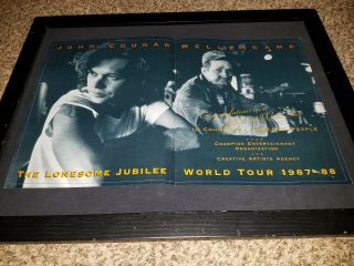 John Mellencamp Lonesome Jubilee Tour Rare Promo Poster Ad Framed