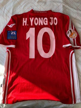 Rare North Korea Player Issue Home Shirt - Legea - Size L - Asia Cup 2010