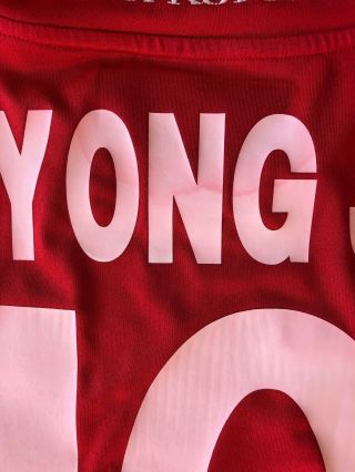 Rare North Korea player issue home shirt - Legea - Size L - Asia Cup 2010 3
