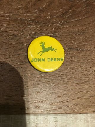 Vintage John Deere Advertising Pin Pinback Button Old 1960’s Rare
