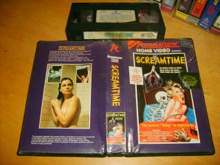 Screamtime (1983) Pre Cert Rare Australian Roadshow 1st Issue Triple Horror Vhs