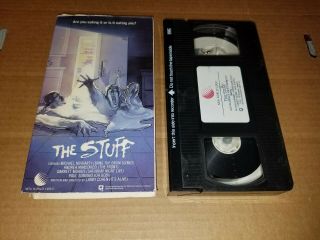 The Stuff - Vhs - Horror - Rare 1985 World Video