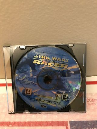 Rare Star Wars: Episode I: Racer Sega Dreamcast 2000 Disc Only Pod Disney