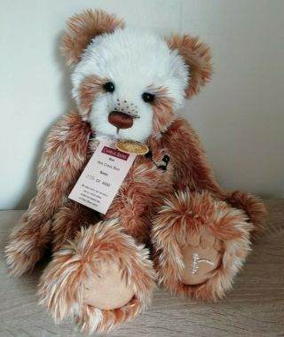 Charlie Bears Hot Cross Bun 2012 Plumo No.  739 Of 4000 (retired & Rare) One Only