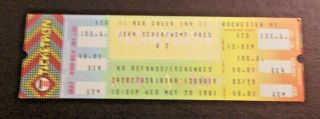 U2 - Red Creek Inn Concert Ticket - - 5/20/81 - First Leg Of Band Tour - Rare