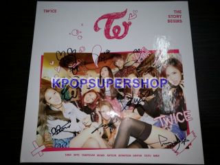 Twice First Mini Album The Story Begins Autographed Signed Cd Great Cond.  Rare