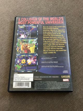 Marvel vs.  Capcom 2 Complete (Sony Playstation 2,  2002) RARE BLACK LABEL PS2 2