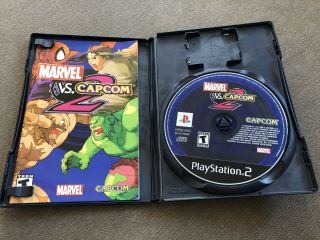 Marvel vs.  Capcom 2 Complete (Sony Playstation 2,  2002) RARE BLACK LABEL PS2 3