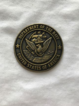 Us Navy Master Chief Petty Officer Of The Navy Older Challenge Coin Rare