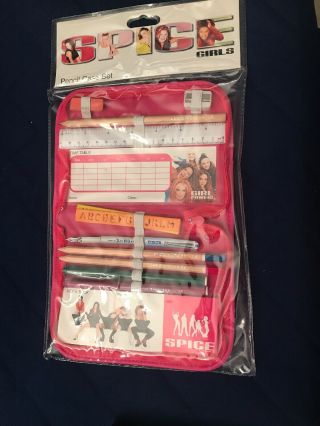 Rare Spice Girls - Pencil Case Set - In Package 1997