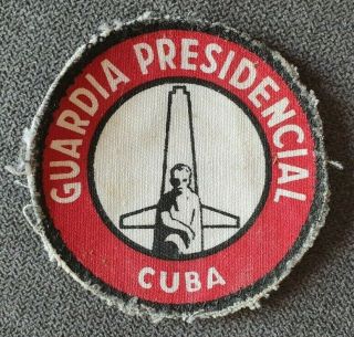 Rare Cuba Revolution Fidel Castro Presidential Guard Patch Uniform 1960s